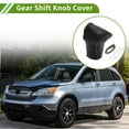 thumbnail image 2 of Cubierta de pomo de cambio de marcha Unique Bargains para Honda CR-V 2017-2021, antideslizante, texturizada, negra y gris, protector de mango de cambio de cuero sintético, 1 Pc, 2 of 6