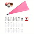 thumbnail image 3 of 8pcs/16pcs, Pipping Bags And Tips Set, Including Reusable Silicone Pastry Bag, Stainless Steel Pastry Tips Set And Coupler, Baking Tools, Kitchen Gadgets, Kitchen Accessories, Home Kitchen Items, 3 of 5