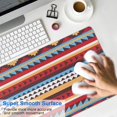 thumbnail image 4 of Long Mouse Pads for Desk,Colorful Geometric Striped Pattern Desk Mats on Top Of Desks, Desk Mouse Pad Extra Large with 3mm Non-Slip Base and Stitched Edge for Gaming,Office,Work,Home 31.5"x11.8", 4 of 6