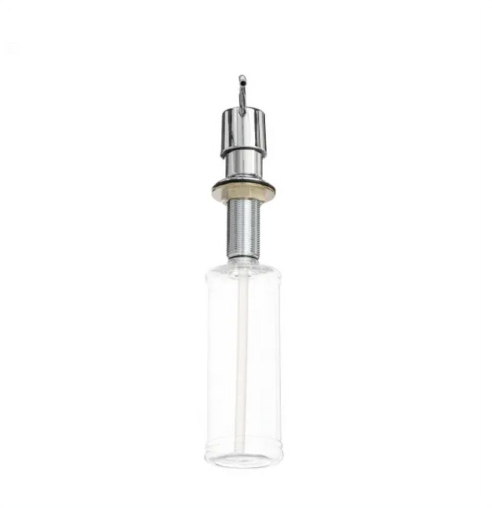 Glacier Bay Curved Nozzle Liquid Soap Lotion Dispenser Brushed Satin Nickel / Clear 36664