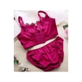 thumbnail image 3 of Women Lace Embroidery Push Up Bra Panties, 3 of 4