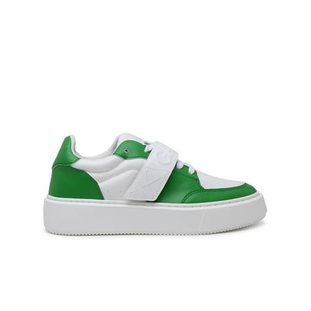 

GANNI Woman Sneaker Sporty In Pelle Bianca E Verde