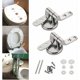 thumbnail image 2 of Bisagras de aleación de zinc, construcción duradera para un soporte confiable del asiento del inodoro, 2 of 4