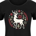 thumbnail image 3 of Instant Message - Scandinavian Christmas Deer - Women's Any Way Dress, 3 of 7