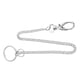 thumbnail image 2 of Llavero colgante de cintura para hombre, cadena larga creativa para jeans, cinturón largo para hombre (plata y blanco), 2 of 5