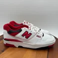 thumbnail image 1 of New Balance 550 Shoes Mens 10 White Team Red Black Running Athletic Sneakers, 1 of 6