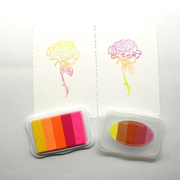 Soimiss Water-Based Gradient Ink Pad for Fabric Wood Paper Scrapbooking