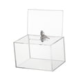 thumbnail image 2 of Caja de donación de acrílico, caja para rifa transparente con cerradura con ranura, buzón de correo, urna de , urna de votación para escritorio, 2 of 9