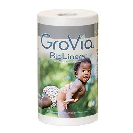 Diaper Liners – GroVia BioLiners – All Natural and Unscented for Natural Parenting – Breathable – Chlorine-Free – 200 Count