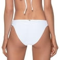 thumbnail image 4 of PQ Swim Women's Lace Fanned Bikini Bottoms - Moderate Rise, Fuller Coverage - Full (White, Medium), 4 of 5