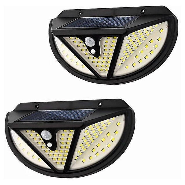 Wall Lights 2 Outdoor Solar Wall Lights Human Waterproof Sensor Wall Lights Garden Street Lights