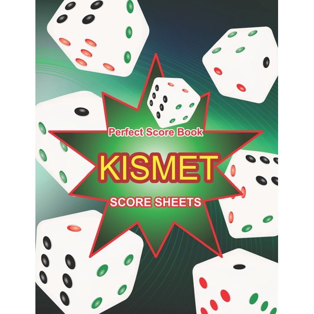 Kismet Score Sheets Kismet Score Pads, Kismet Dice Game Score Book