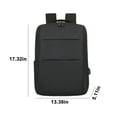 thumbnail image 3 of Tuphregyow Large 15-Inch Laptop Backpack for Men and Women, Ideal for Work, Business, and College, with USB Port for Convenient Charging, Bookbag Style Black, 3 of 6