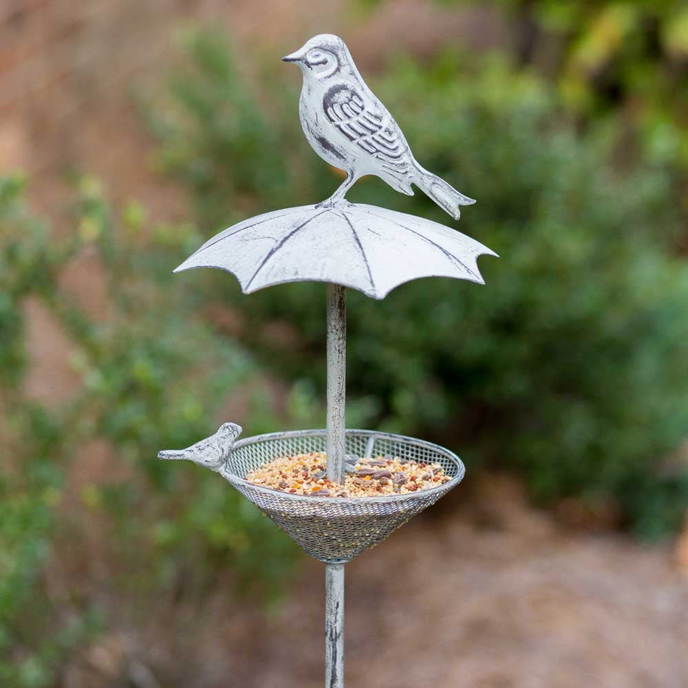 Umbrella Garden Stake Bird Feeder