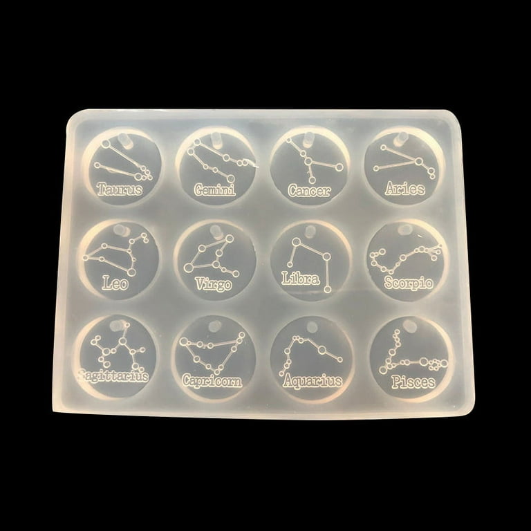 Zodiac Resin Molds, 12 Constellation Animals Keychain Silicone Mold, Unique  Epoxy Resin Casting Molds, Pendant Mold for DIY Jewelry Pendant Earrings
