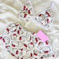 thumbnail image 4 of Cute Pink Hellokitty Girls Pajama Vest Shorts Loose Ladies Two-Piece Womens Cartoon Sleep Bottoms Lounge Homewear Sleepwear Suit, 4 of 4