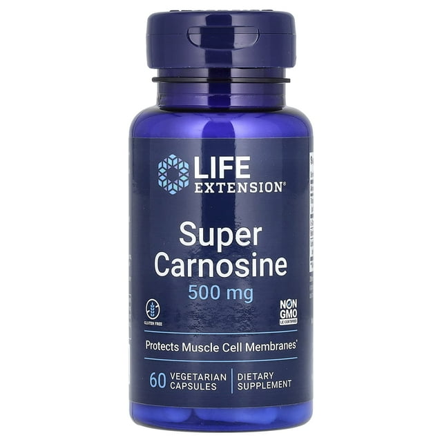 LIFE EXTENSION | Super Carnosine 500mg | 60 VEGACAPS