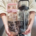 thumbnail image 4 of Botella de agua Joywin de 2 litros con pajita para niñas con escala de tiempo, 4 of 6