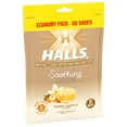 thumbnail image 3 of HALLS Throat Soothing Honey Vanilla Cough Drops, Economy Pack, 80 Drops, 3 of 13