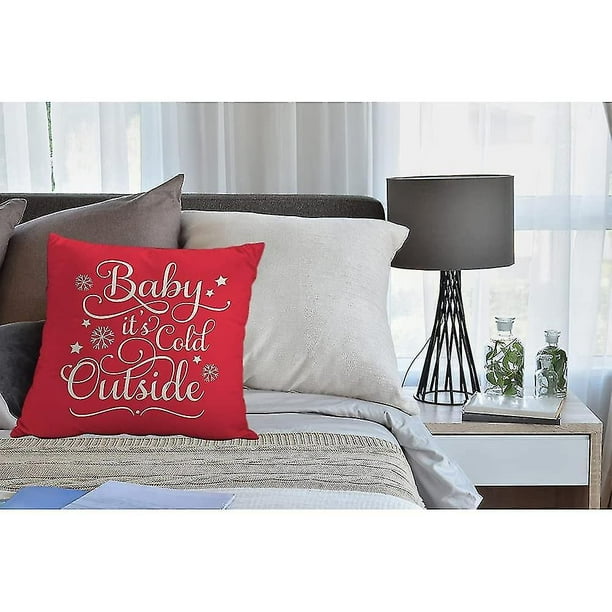 Baby it's cold deals outside throw pillow