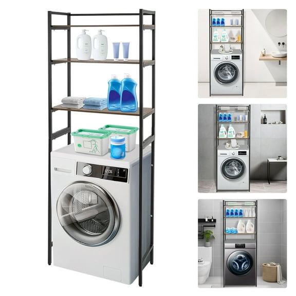 Laundry Freestanding Storage Rack Bathroom Rack Washing Machine Bathroom Storage Shelf