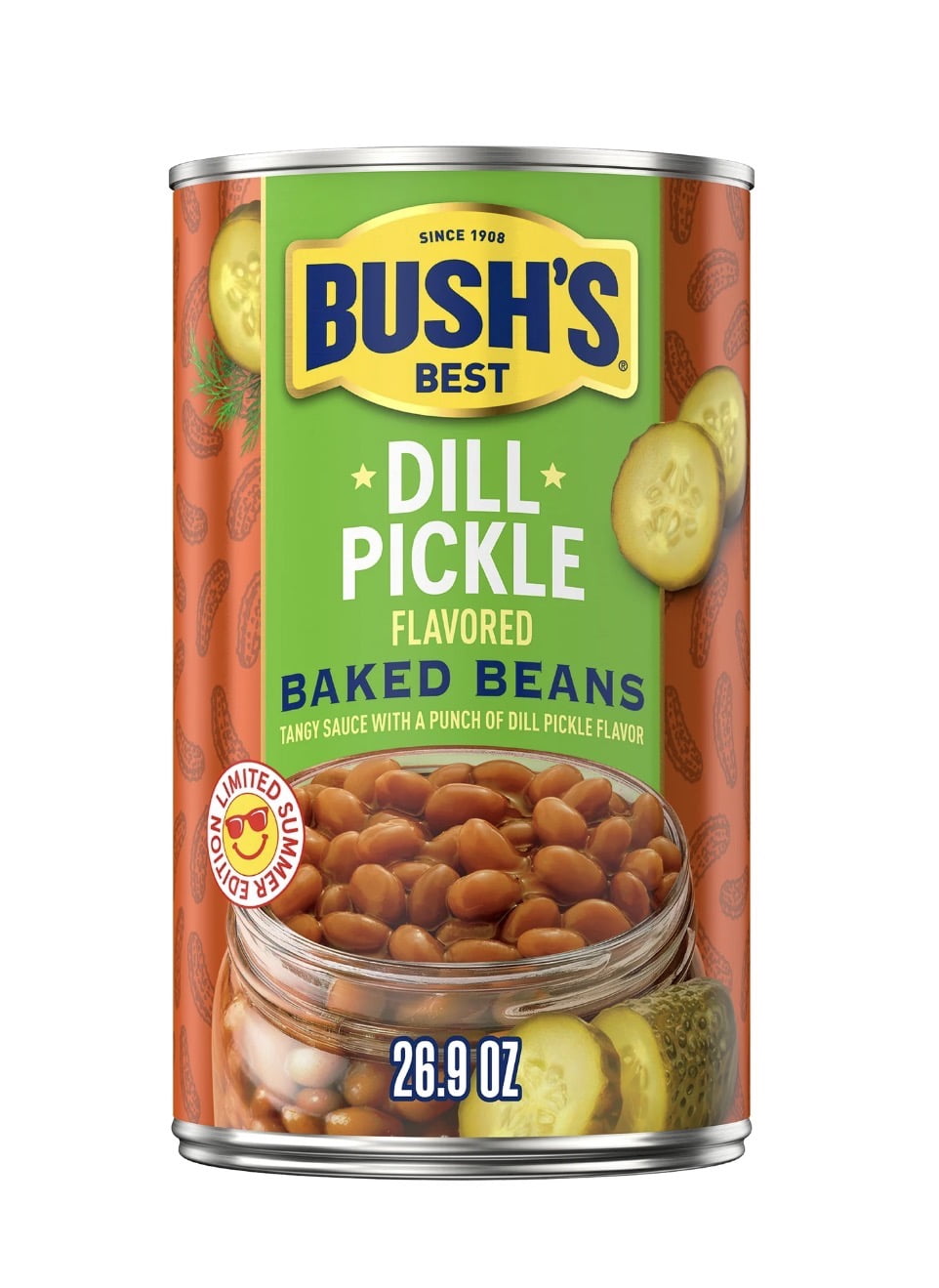 Bush's Best Baked Beans Rocket Pop, Dill Pickle, Apple Pie Flavored 3 Pack 28 Oz, 26.9 Oz, 27.9 Oz