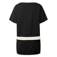 thumbnail image 3 of MAIHAN Women Casual Outfits Spring Outfits Shirt Tops Shorts Clothes Sets Elastic Waist Shorts 2pcs Clothes Set Plus Size Travel Outfits for Women, 3 of 6