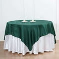 thumbnail image 5 of Efavormart 72" SATIN Square Tablecloth Overlay For Wedding Catering Party Table Decorations HUNTER GREEN Square Tablecloth Cover, 5 of 11