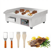 Slsy 110V 3000W 22" Commercial Electric Countertop Griddle Flat Top Grill Hot Plate BBQ,Adjustable Thermostatic Control,Stainless Steel Restaurant Grill for Kitchen