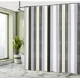 thumbnail image 4 of Ambesonne Retro Shower Curtain, Stripes Classic Pattern Print, 69"Wx75"L, Lavender Blue, 4 of 4