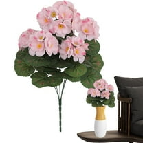 Clearance! Artificial Geranium Plant – Faux Flowers for Indoor/Outdoor Decor Wedding Centerpiece Living Room & Event Styling