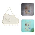thumbnail image 1 of Jewelry Display Stand Exquisite Decorative Space-saving Cat Ear Wrought Iron Earrings Necklace Grid Storage Rack for Bathroom, 1 of 8