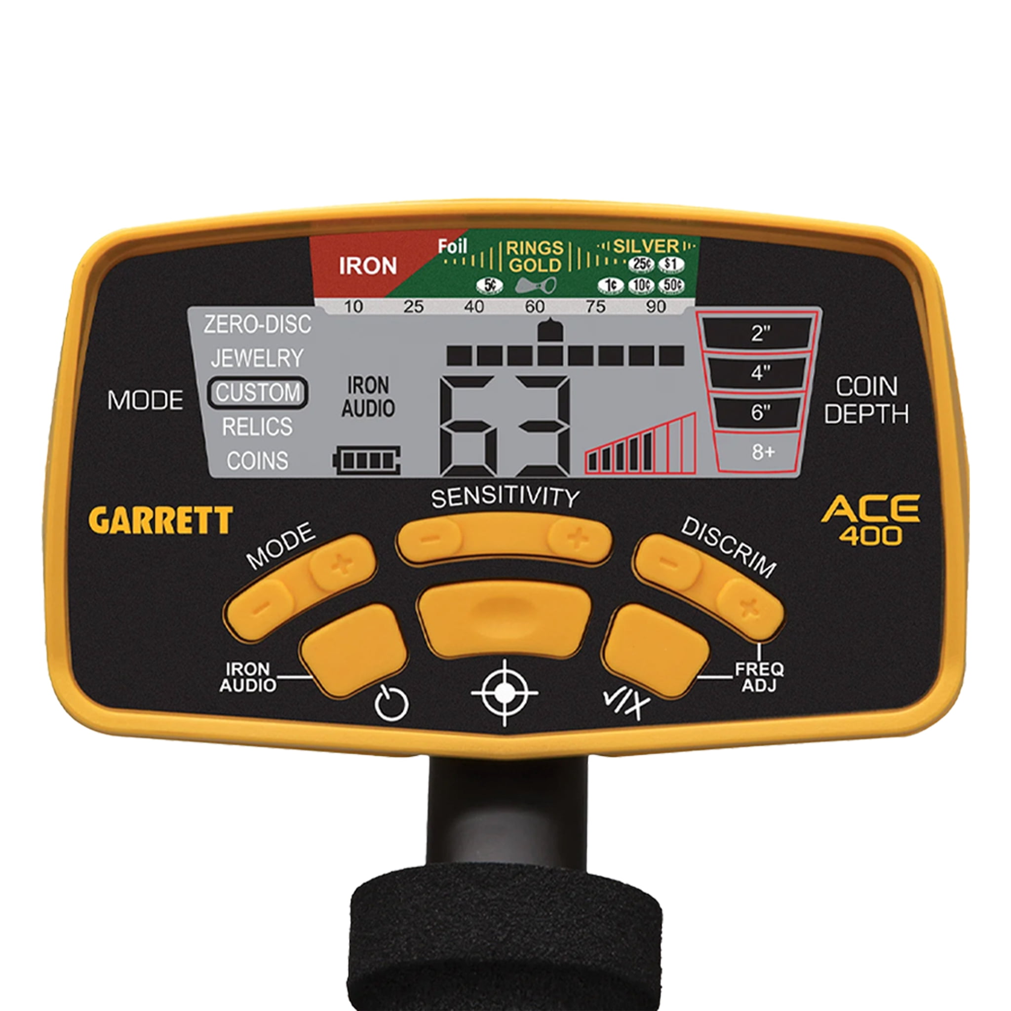Garrett ACE 400 Metal Detector with DD Waterproof Coil and Premium Accessories