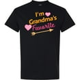 thumbnail image 3 of Inktastic I'm Grandma's Favorite with Arrow and Hearts in Pink T-Shirt, 3 of 5