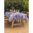 thumbnail image 3 of Outdoor Tablecloths with Umbrella Hole & Zipper, Purple Starfish 60 x102 Inch Rectangle Tablecloths, Coral Shell Ocean Vintage Coastal Waterproof Table Cloth, Patio/Pool/Picnic Table Covers, 3 of 8