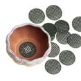 thumbnail image 2 of 100Pcs Flower Pot Hole Mesh Pad Round Bonsai Pot Bottom Grid Mat Mesh Garden Drainage Mesh Hole Screens 4. 5X4. 5cm, 2 of 6
