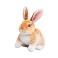 thumbnail image 1 of HILABEE Jouet en Peluche Lapin Réaliste, Oreiller de Canapé, Adorable Rabbir, Marron B, 1 of 9