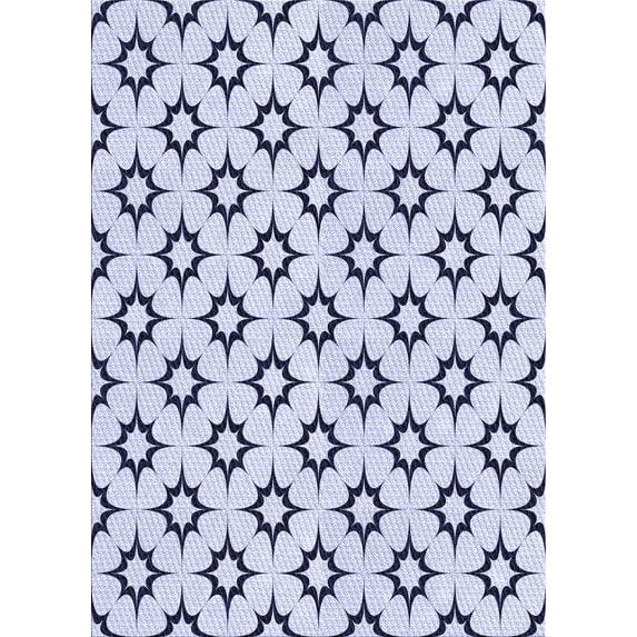 Ahgly Company Machine Washable Indoor Rectangle Transitional Lavender Blue Area Rugs, 2' x 5'