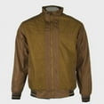 thumbnail image 2 of Maximos Men's Jacket Two Tone Full Zip Up Warm Rib Knit Cuffs Snap Pocket Coat, Green, S, 2 of 2