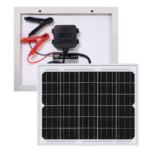 10 Watt Monocrystalline Solar Panel Charger Compatible with Deep Cycle Battery