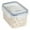 A, variant on Nomeni Closet Organizers and Storage Clearance, 5 Size Single Clear Plastic Storage Jars Vacuum Proof Fresh Storage Airtight Jars with Lids Proof Crispers Pantry Organizers and Storage