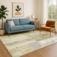 thumbnail image 7 of Addison Rugs Mayfield Premium Machine Washable Transitional Geometric Gold Rectangle Rug, 9' x 12', 7 of 7