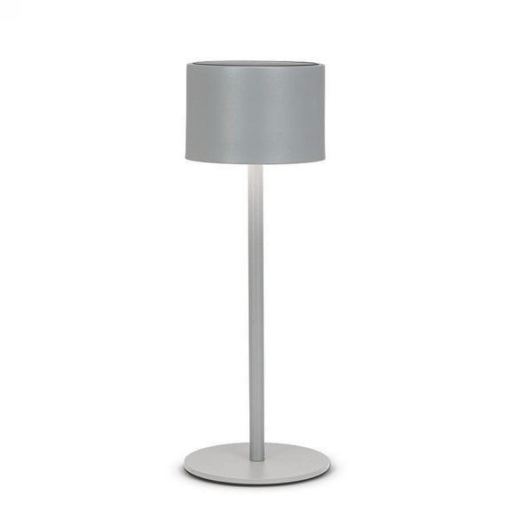 Dark Gray Classic Solar Led Outdoor Table Lamp