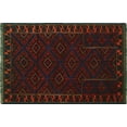 thumbnail image 2 of Semi Antique Aimzhan Blue/Red Rug, 3'3" x 4'8", 2 of 8