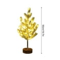 thumbnail image 2 of Small Christmas Tree for Table Trees Lamp with LED Lights Artificial Lighted Snowy Pine Tree for Tabletop Desk Decor 20 inch Fake Tree for Centerpiece Decorations, 2 of 20