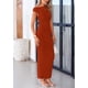 thumbnail image 4 of Vestido largo PRETTYGARDEN para mujer, verano 2025, con un solo hombro, 4 of 9