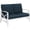 Blue, variant on Crosley Kaplan Patio Loveseat in Navy and White