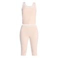 thumbnail image 4 of No Boundaries Lace Tank Top and Capri Pants Sleep Set, 2-Piece, Women's XXS-3X, 4 of 4