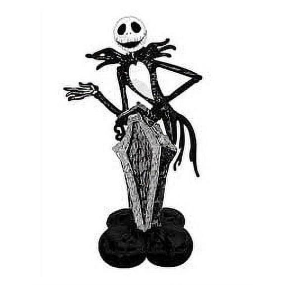 AIRLOONZ JACK SKELLINGTON Nightmare Before Xmas Halloween Party Decoration Centerpiece SKELETON CONSUMER AIR INFLATE 64"