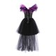 thumbnail image 3 of Vestido sin mangas con cuello redondo hasta la rodilla para niños de Europa y Estados Unidos, vestido de princesa de malla, ropa de juego de rol de payaso de Halloween, ropa de actuación para fiestas, 3 of 4
